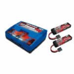 pack chargeur 2972gx + 2 x lipo 3s 5000mah 2872x prise traxxas